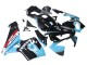 2003-2004 Honda CBR600RR Motorcycle Fairings - Light Blue Red Glossy Black Dunlop UK Manufacturers