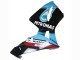 2003-2004 Honda CBR600RR Motorcycle Fairings - Light Blue Red Glossy Black Dunlop UK Manufacturers