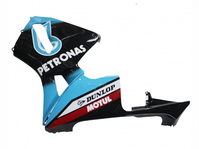 2003-2004 Honda CBR600RR Motorcycle Fairings - Light Blue Red Glossy Black Dunlop UK Manufacturers