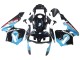 2003-2004 Honda CBR600RR Motorcycle Fairings - Light Blue Red Glossy Black Dunlop UK Manufacturers