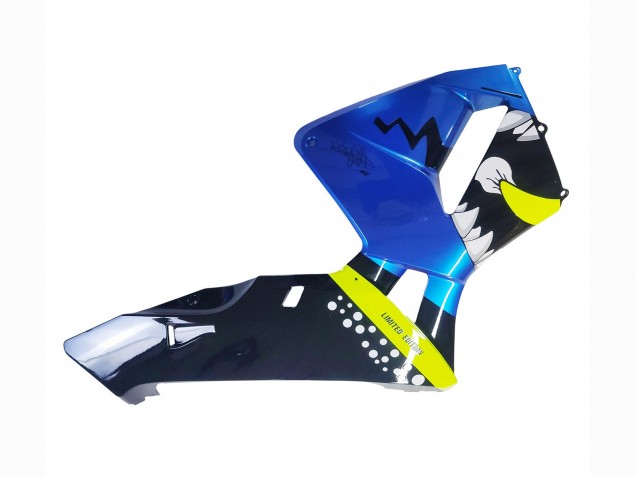 2003-2004 Honda CBR600RR Motorcycle Fairings - Blue Neon Yellow Glossy Black Shark UK Manufacturers