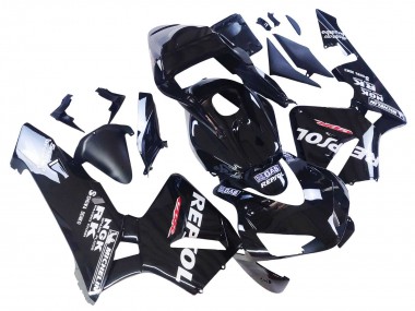 2003-2004 Honda CBR600RR Motorcycle Fairings - Glossy Black White Repsol UK Manufacturers