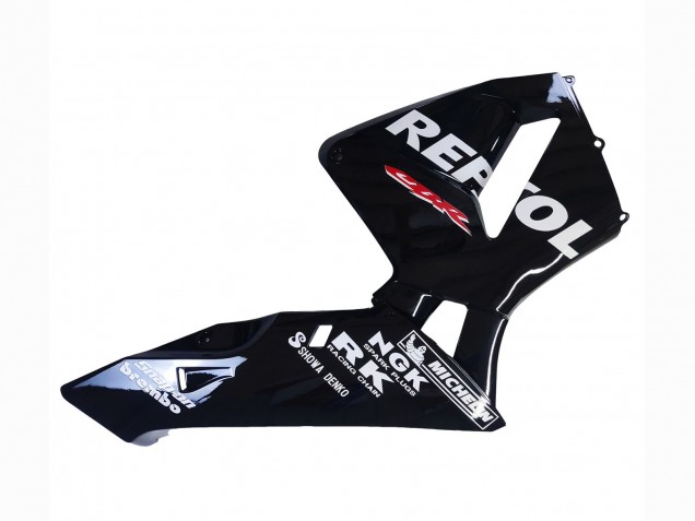 2003-2004 Honda CBR600RR Motorcycle Fairings - Glossy Black White Repsol UK Manufacturers