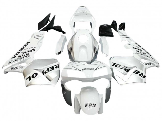 2003-2004 Honda CBR600RR Motorcycle Fairings - White Silver Black Repsol UK Manufacturers