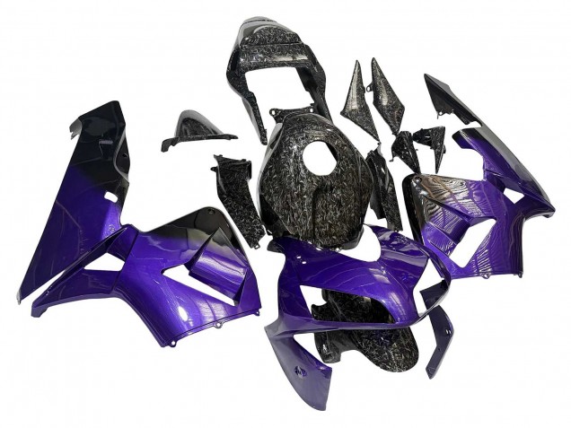 2003-2004 Honda CBR600RR Motorcycle Fairings - Purple Black Forged Carbon Fiber UK Manufacturers