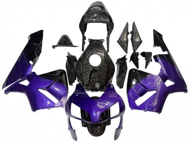2003-2004 Honda CBR600RR Motorcycle Fairings - Purple Black Forged Carbon Fiber UK Manufacturers