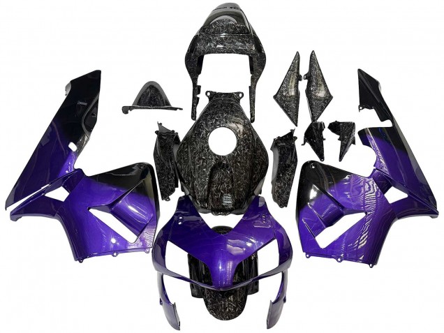 2003-2004 Honda CBR600RR Motorcycle Fairings - Purple Black Forged Carbon Fiber UK Manufacturers