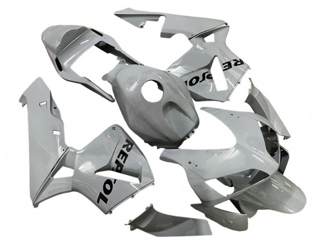 2003-2004 Honda CBR600RR Motorcycle Fairings - Silver Black Repsol UK Manufacturers