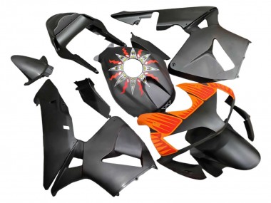 2003-2004 Honda CBR600RR Motorcycle Fairings - Matte Black Orange UK Manufacturers