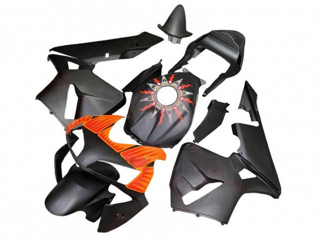 2003-2004 Honda CBR600RR Motorcycle Fairings - Matte Black Orange UK Manufacturers