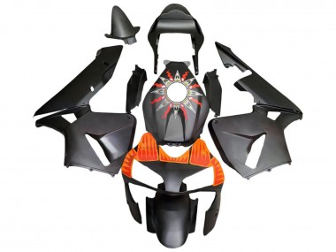2003-2004 Honda CBR600RR Motorcycle Fairings - Matte Black Orange UK Manufacturers