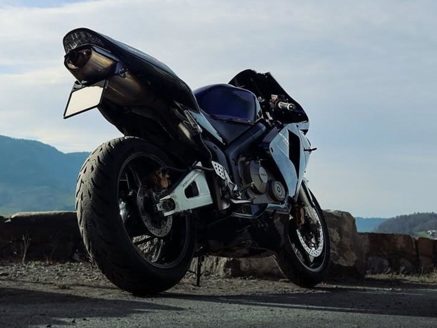 2003-2004 Honda CBR600RR Motorcycle Fairings - Dark Blue Glossy Black UK Manufacturers