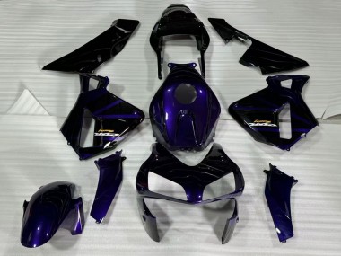 2003-2004 Honda CBR600RR Motorcycle Fairings - Dark Blue Glossy Black UK Manufacturers
