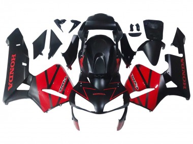 2003-2004 Honda CBR600RR Motorcycle Fairings - Red Glossy Black Matte Black UK Manufacturers