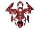 2003-2004 Honda CBR600RR Motorcycle Fairings - Black Red Grey Camouflage UK Manufacturers