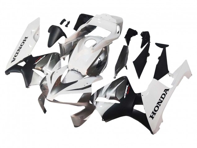 2003-2004 Honda CBR600RR Motorcycle Fairings - White Matte Black Racing UK Manufacturers
