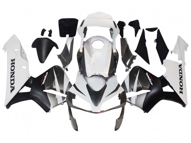 2003-2004 Honda CBR600RR Motorcycle Fairings - White Matte Black Racing UK Manufacturers