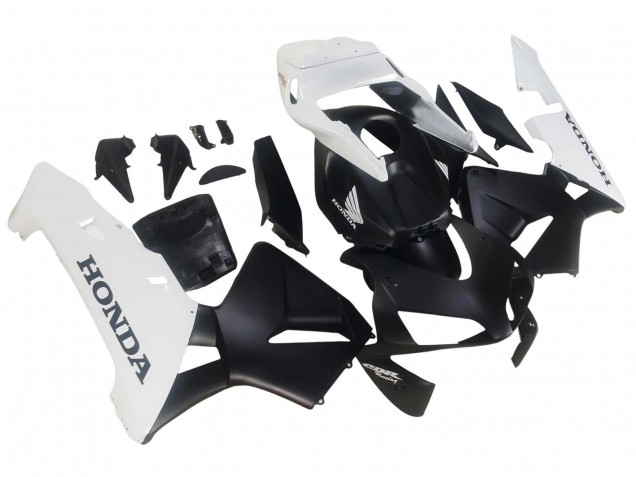 2003-2004 Honda CBR600RR Motorcycle Fairings - White Matte Black UK Manufacturers