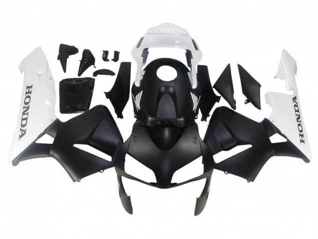 2003-2004 Honda CBR600RR Motorcycle Fairings - White Matte Black UK Manufacturers