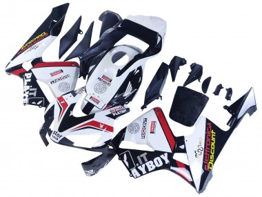 2003-2004 Honda CBR600RR Motorcycle Fairings - White Red Glossy Black DENSO Rimont UK Manufacturers