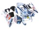 2003-2004 Honda CBR600RR Motorcycle Fairings - White Blue Red Nastro Azzurro 46 UK Manufacturers