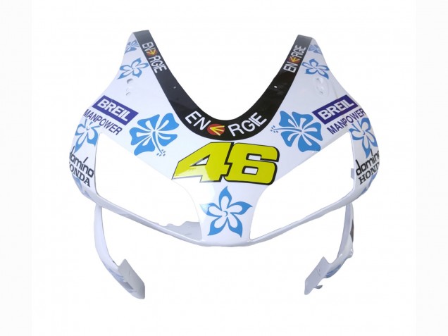 2003-2004 Honda CBR600RR Motorcycle Fairings - White Blue Red Nastro Azzurro 46 UK Manufacturers