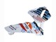 2003-2004 Honda CBR600RR Motorcycle Fairings - White Blue Red Nastro Azzurro 46 UK Manufacturers