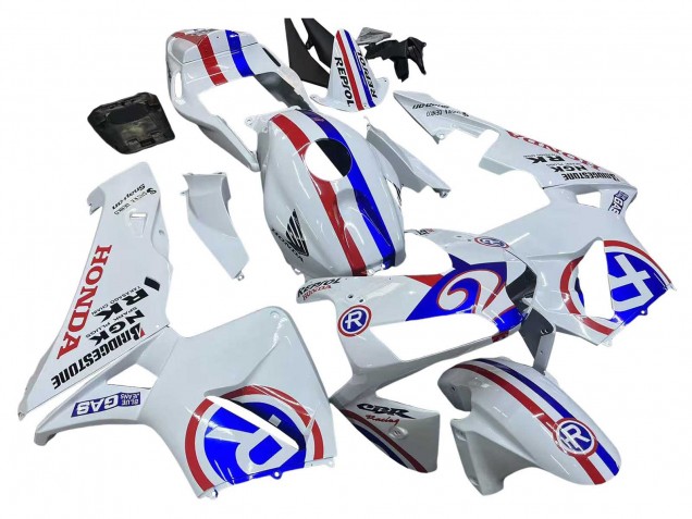 2003-2004 Honda CBR600RR Motorcycle Fairings - White Red Blue UK Manufacturers