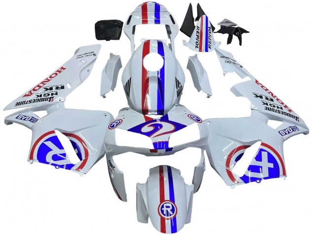 2003-2004 Honda CBR600RR Motorcycle Fairings - White Red Blue UK Manufacturers
