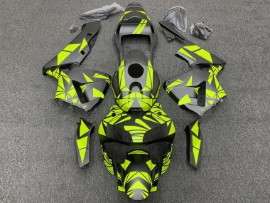 2003-2004 Honda CBR600RR Motorcycle Fairings - Yellow Matte Black UK Manufacturers