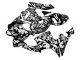 2005-2006 Honda CBR600RR Motorcycle Fairings - Black White Grey Camouflage UK Manufacturers