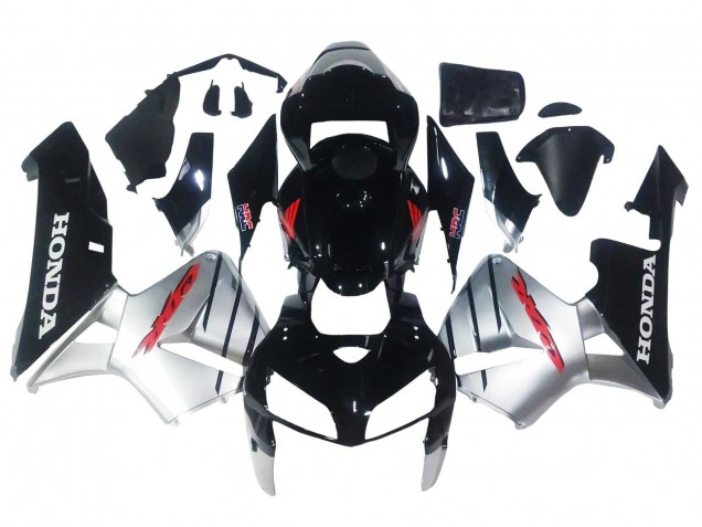 2005-2006 Honda CBR600RR Motorcycle Fairings - Silver Black UK Manufacturers
