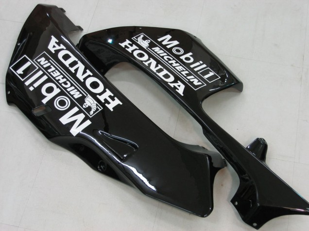 2005-2006 Honda CBR600RR Motorcycle Fairings - Glossy Black White West UK Manufacturers