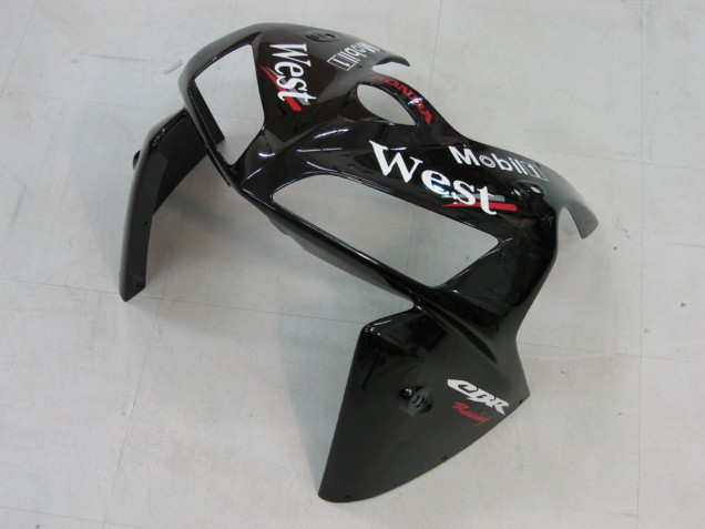 2005-2006 Honda CBR600RR Motorcycle Fairings - Glossy Black White West UK Manufacturers