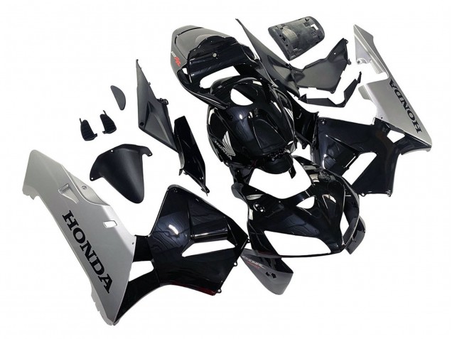 2005-2006 Honda CBR600RR Motorcycle Fairing - Black Silver UK Manufacturers