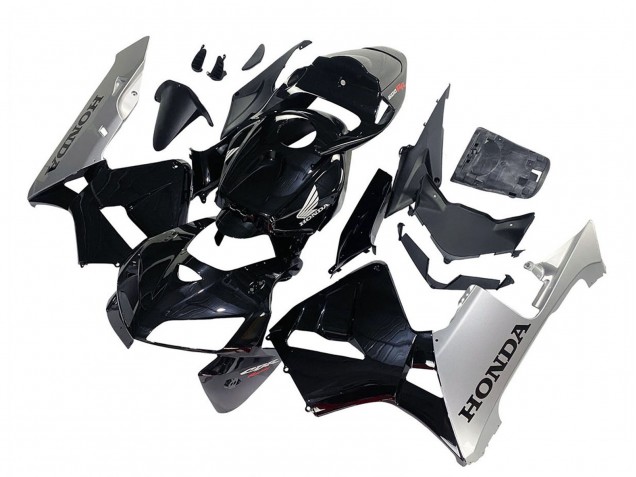 2005-2006 Honda CBR600RR Motorcycle Fairing - Black Silver UK Manufacturers