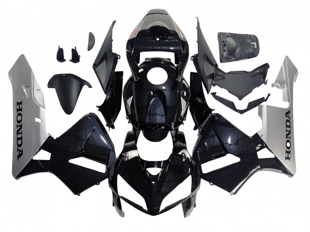 2005-2006 Honda CBR600RR Motorcycle Fairing - Black Silver UK Manufacturers