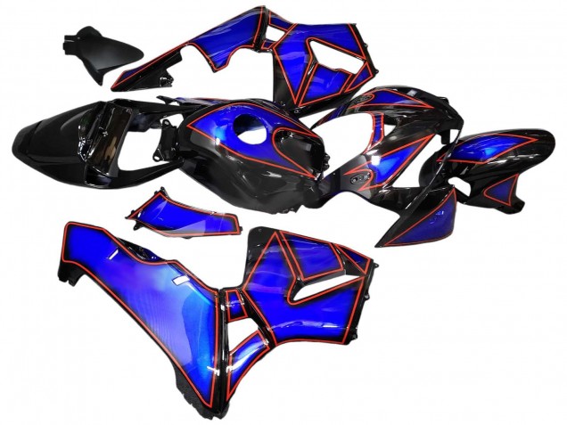 2005-2006 Honda CBR600RR Motorcycle Fairings - Blue Black with Red Line UK Manufacturers