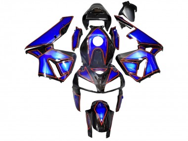 2005-2006 Honda CBR600RR Motorcycle Fairings - Blue Black with Red Line UK Manufacturers