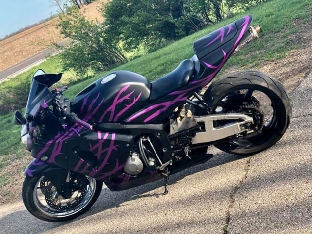 2005-2006 Honda CBR600RR Motorcycle Fairings - Matte Black Purple UK Manufacturers
