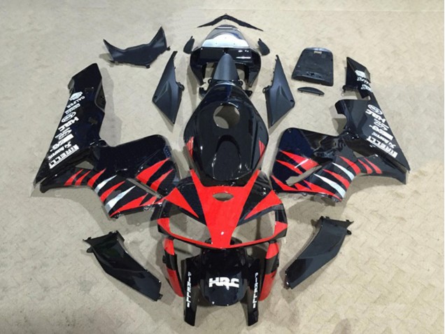 2005-2006 Honda CBR600RR Motorcycle Fairings - Glossy Black Red White HRC UK Manufacturers
