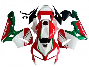 2005-2006 Honda CBR600RR Motorcycle Fairings - Red White Green UK Manufacturers