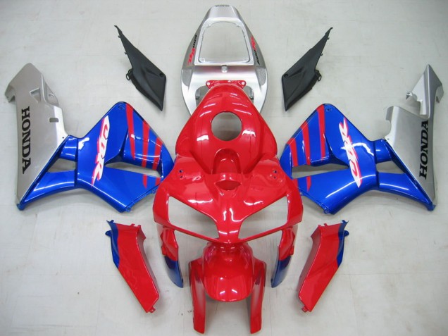 2005-2006 Honda CBR600RR Motorcycle Fairings - Red Blue Silver UK Manufacturers