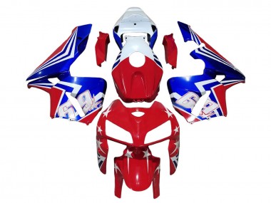 2005-2006 Honda CBR600RR Motorcycle Fairings - Red White Blue 69 UK Manufacturers
