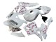 2005-2006 Honda CBR600RR Motorcycle Fairings - White with Cherry Blossom UK Manufacturers