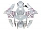 2005-2006 Honda CBR600RR Motorcycle Fairings - White with Cherry Blossom UK Manufacturers