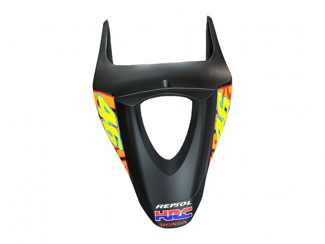 2007-2008 Honda CBR600RR Motorcycle Fairings - Matte Black Orange Red Rossi Repsol 46 UK Manufacturers