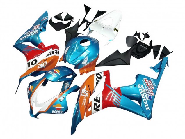 2007-2008 Honda CBR600RR Motorcycle Fairings - Orange White Red Blue Repsol UK Manufacturers