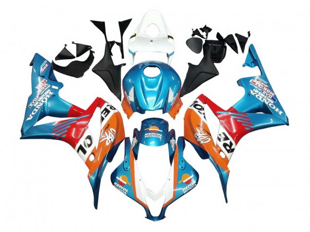 2007-2008 Honda CBR600RR Motorcycle Fairings - Orange White Red Blue Repsol UK Manufacturers