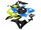 2007-2008 Honda CBR600RR Motorcycle Fairings - Blue Yellow Glossy Black UK Manufacturers